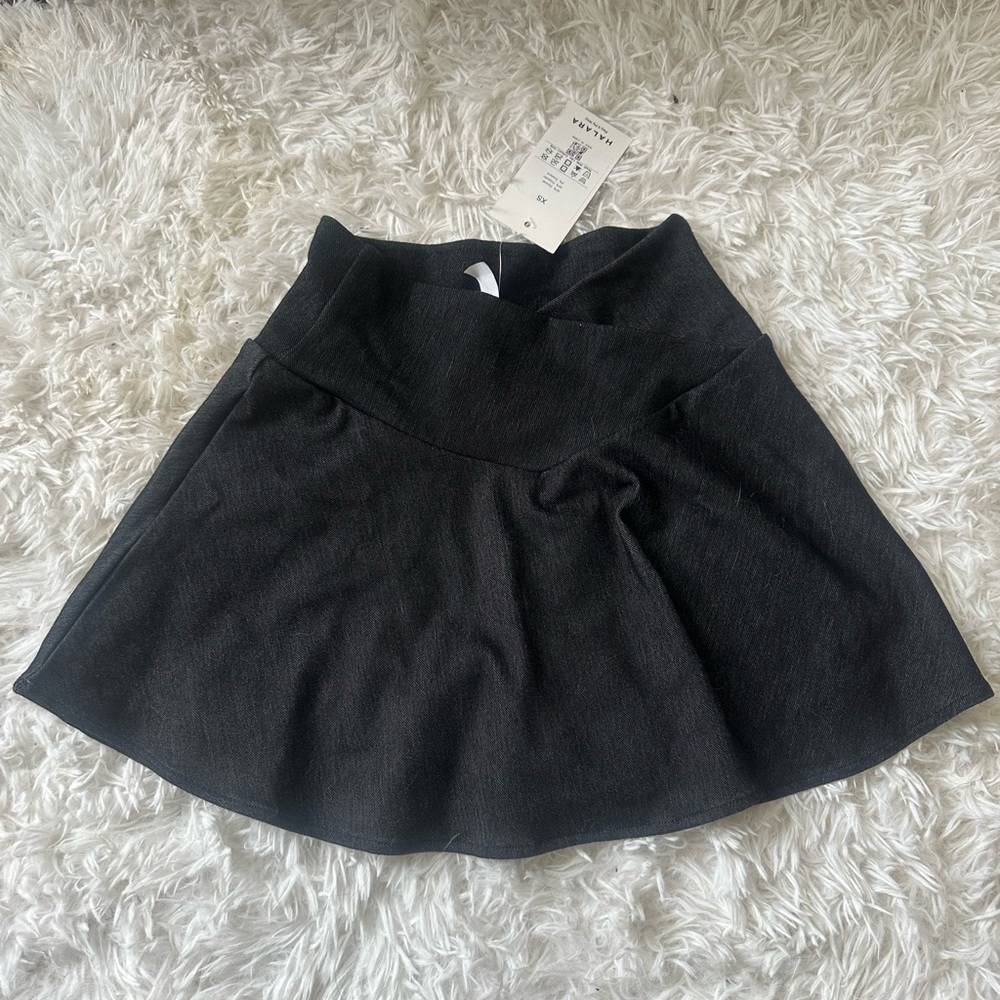 NWT Halara High Waisted Denim Flare Casual Skirt